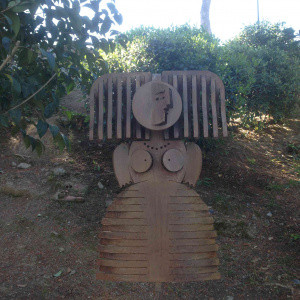 sculpture Ménine dans le Pueblo español